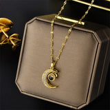 Crystal Cluster Pendant Necklace