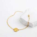 Zodiac Coin Charm Chain Bracelet