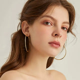 Classic Big Circle Hoop Earrings