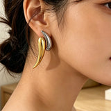 Double Layer Moon Earrings