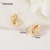 Gold-Plated Round Hoop Earrings