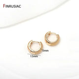 Gold-Plated Round Hoop Earrings