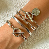 Vintage Coin Charm Bracelet