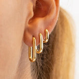 Madison Square Hoop Earrings