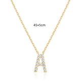 Zircon Letter Choker Necklace