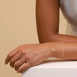 14K Gold-Plated Stackable Chain Bracelet