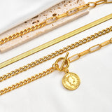 Toggle Coin Layering Necklace