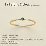 Birthstone Band Ring