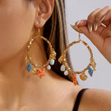 Rainbow Hoop Earrings