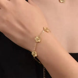 Rosalie Flower Charm Bracelet