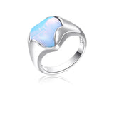 Natural Turquoise Heart Ring