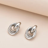Interlock Knot Stud Earrings