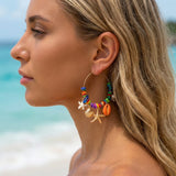 Rainbow Hoop Earrings