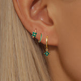 Bloom Crystal Drop Earring Set