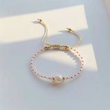 Crystal & Pearl Beaded Bracelet
