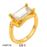 Oval Cubic Zirconia Ring