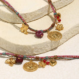 Bohemian Woven Rope Necklace & Bracelet Set