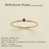 Birthstone Band Ring