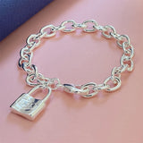 Sterling Silver Solid Chain Bracelet