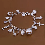Sterling Silver Solid Chain Bracelet
