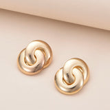 Interlock Knot Stud Earrings