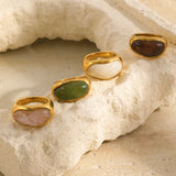 Colorful Resin Chunky Statement Ring