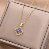 Crystal Cluster Pendant Necklace