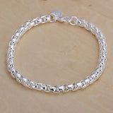 Sterling Silver Solid Chain Bracelet