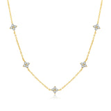Dainty CZ Necklace & Bracelet Set