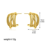 Twisted Braid Hoop Earrings