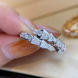 CZ Snake Wrap Ring
