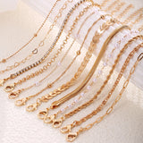 Boho Multi-Layer Bracelet Set — Snake Chain & Rhinestone Claw Chain