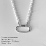 Oval Turnbuckle Choker Necklace