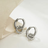 Twist Double Hoop Earrings