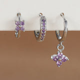 Bloom Crystal Drop Earring Set