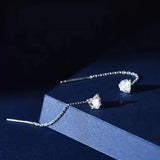 Black Tassel Drop Earrings