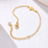 CZ Cross Chain Bracelet