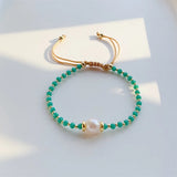 Crystal & Pearl Beaded Bracelet