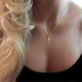 Petite Cross Choker Necklace