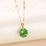 Crystal Cluster Pendant Necklace