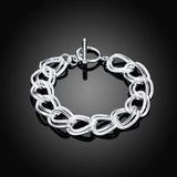 Sterling Silver Solid Chain Bracelet