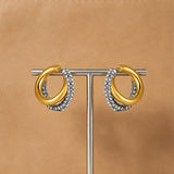 CZ Zircon Double Layer Ear Cuff