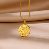 Sunflower Pendant Necklace