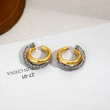 CZ Zircon Double Layer Ear Cuff