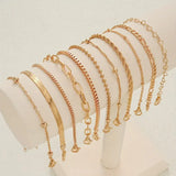 11-Piece Chic Snake Chain Bracelet Set — Boho, Minimalist & Elegant (2025 Edition)