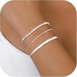 Sterling Silver Layered Link Bracelet