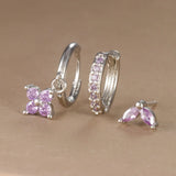 Bloom Crystal Drop Earring Set