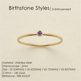 Birthstone Band Ring