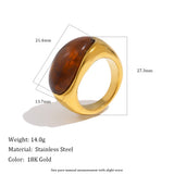Colorful Resin Chunky Statement Ring