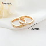 Gold-Plated Round Hoop Earrings